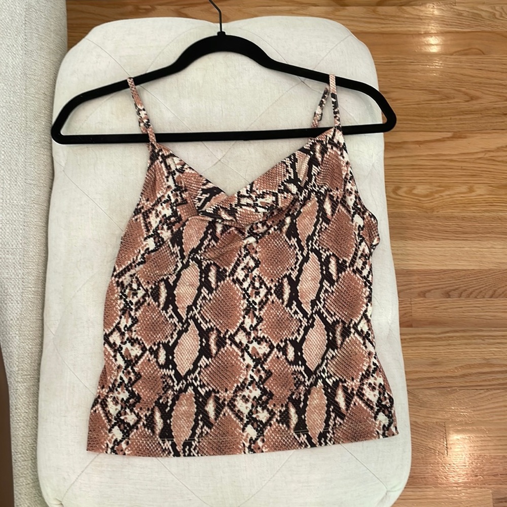 Urban Outfitters snake print tank.